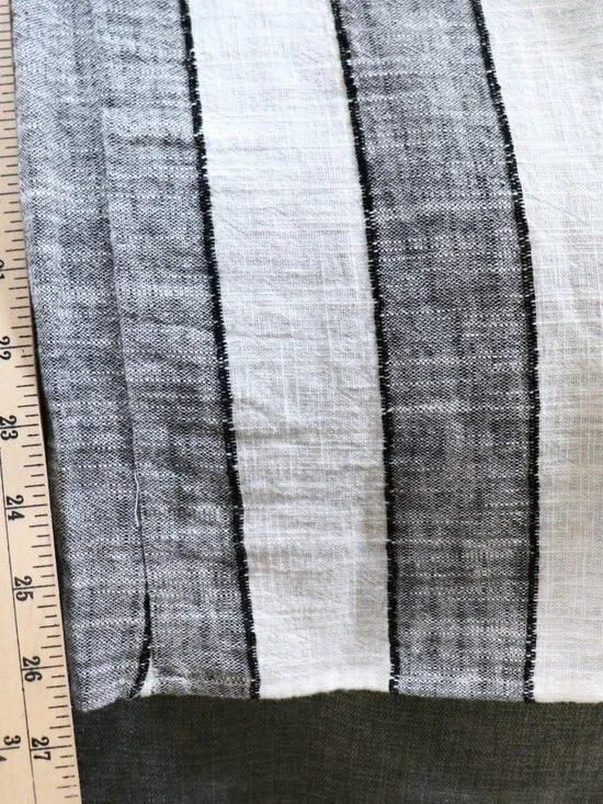 Urban Romantics Linen Blend Wide Leg Striped Jumpsuit Romper Womens M Sleeveless - Picture 12 of 15